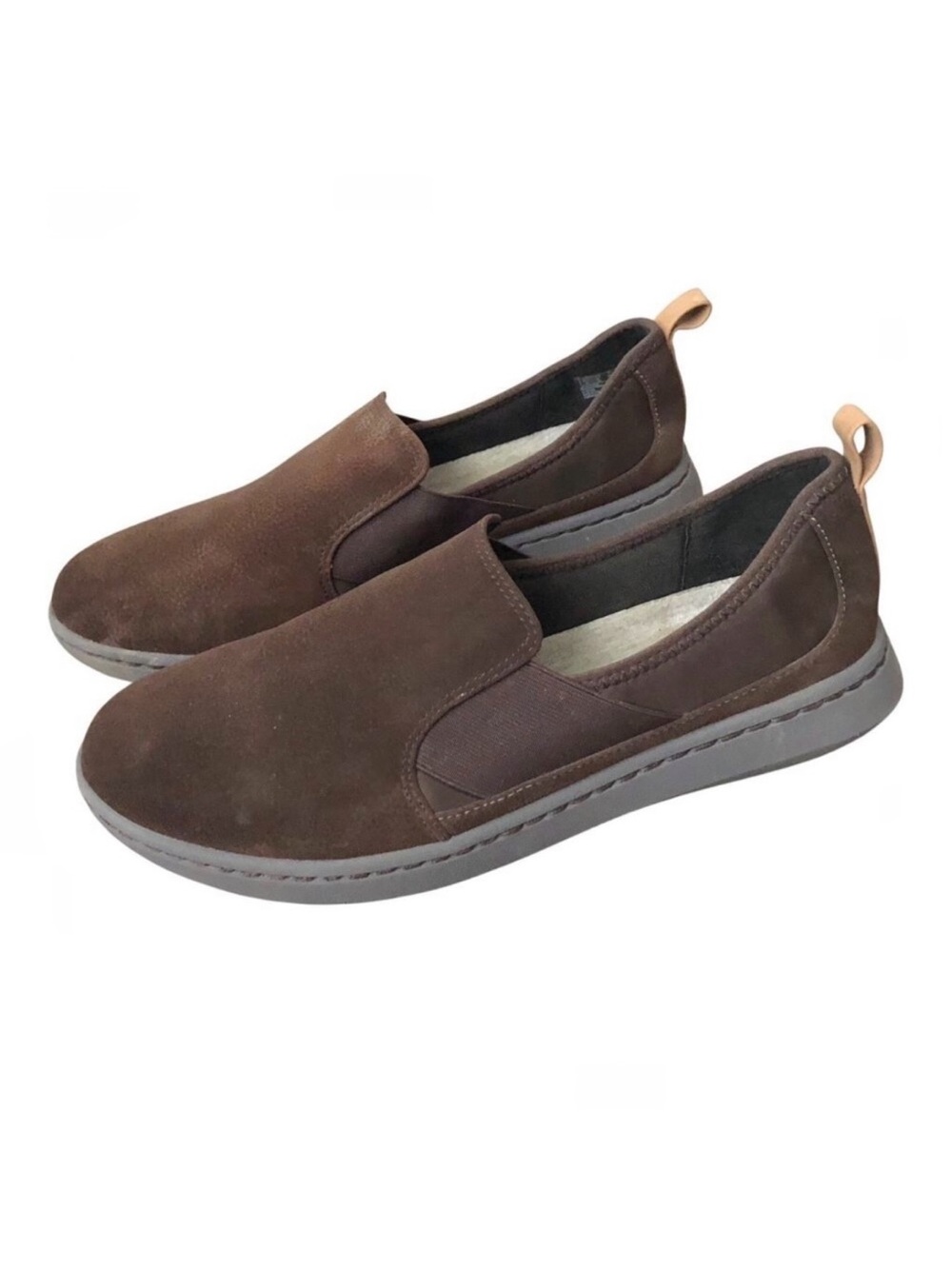 Clarks Un Adorn Loafers Womens 9M Brown Leather Slip On Comfort Shoes